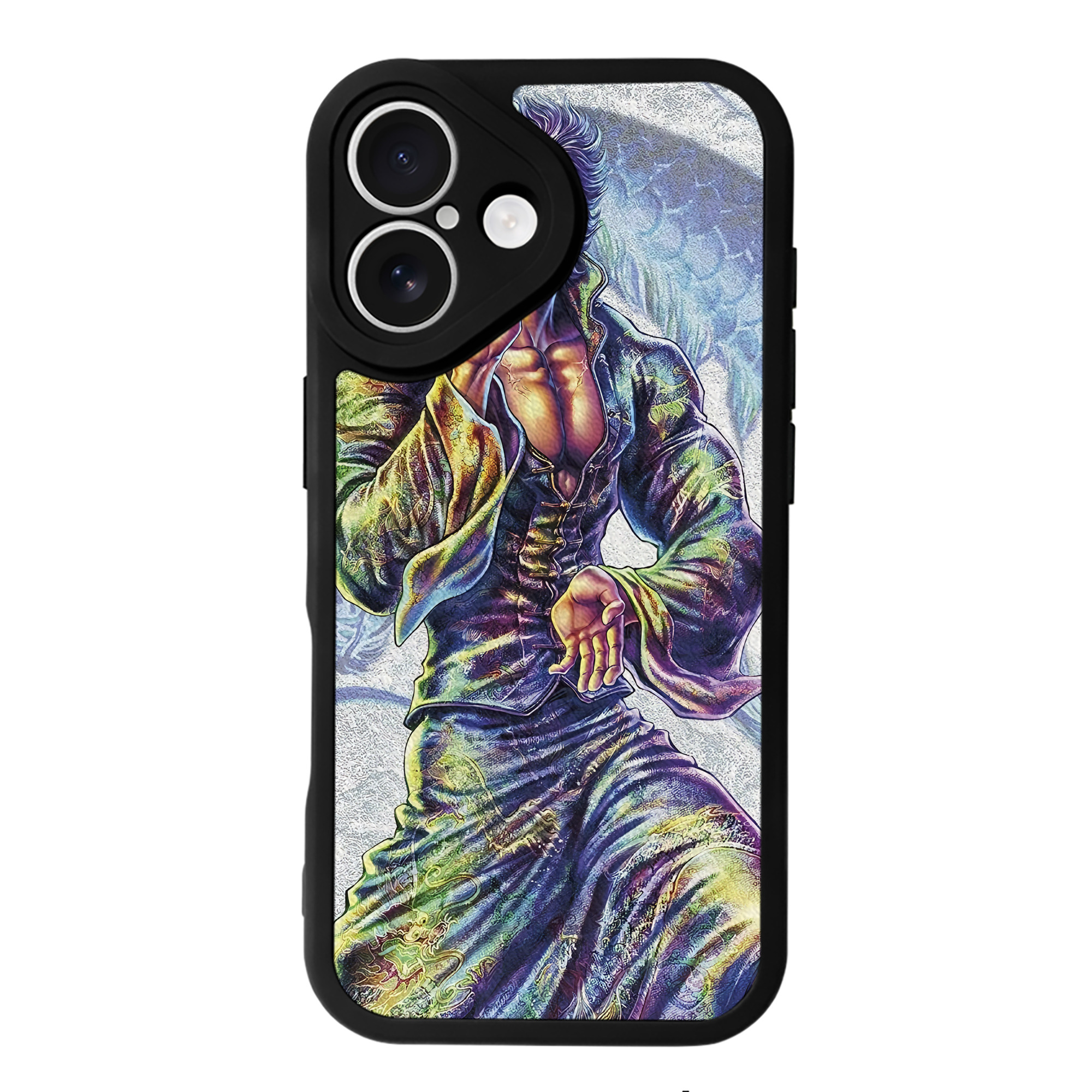 （画像用） 北斗の拳 Fist of the North Star 【iPhone 16シリーズ対応】シリコンスマホケース（レザー調） 材質：シリコン